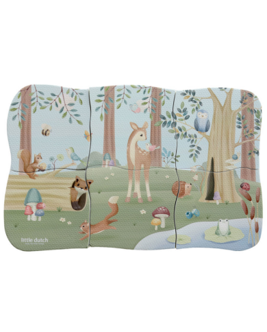 LITTLE DUTCH - Puzzle en mousse pour le bain - Forest Friends