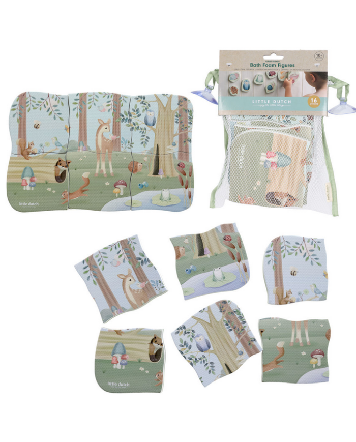 LITTLE DUTCH - Puzzle en mousse pour le bain - Forest Friends