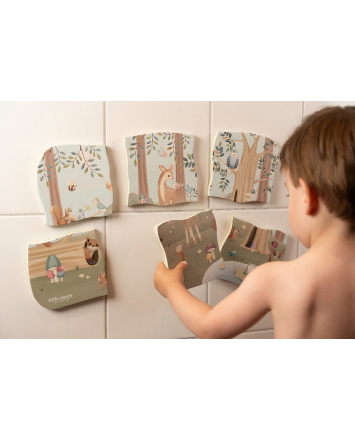 LITTLE DUTCH - Puzzle en mousse pour le bain - Forest Friends