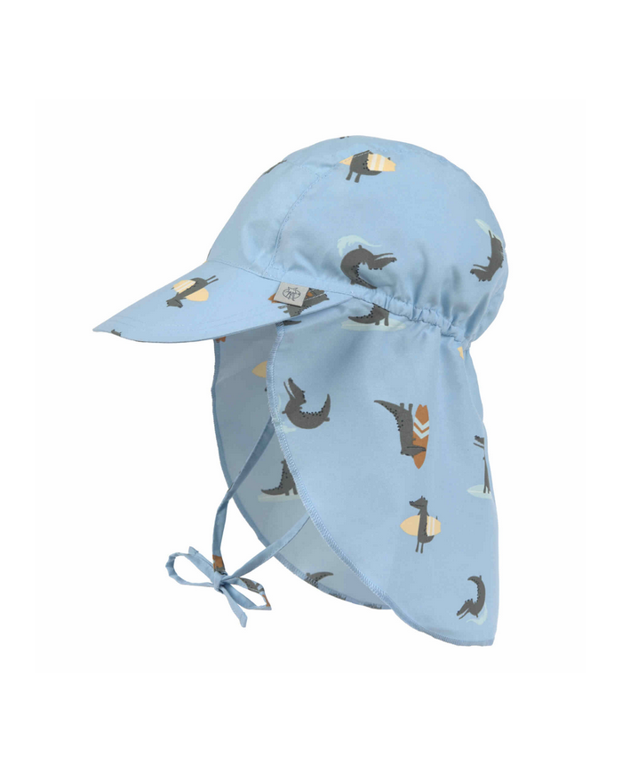 LASSIG - Casquette anti UV - Crocodile sky blue LASSIG - Casquette anti UV - Crocodile sky blue