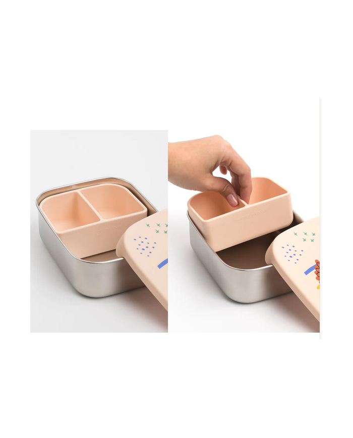 THE COTTON CLOUD - Boîte à repas avec compartiments - Dancing hearts THE COTTON CLOUD - Boîte à repas avec compartiments - Dancing hearts