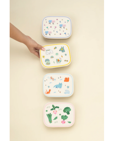 THE COTTON CLOUD - Boîte à repas avec compartiments - Veggie Pals THE COTTON CLOUD - Boîte à repas avec compartiments - Veggie Pals