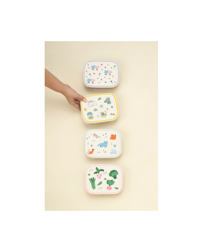 THE COTTON CLOUD - Boîte à repas avec compartiments - Veggie Pals THE COTTON CLOUD - Boîte à repas avec compartiments - Veggie Pals