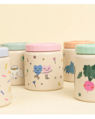 THE COTTON CLOUD - Boîte à repas isotherme - Dancing hearts THE COTTON CLOUD - Boîte à repas isotherme - Dancing hearts