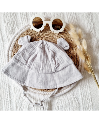 copy of RAMMELAARTJE- Bob double gaze- crème/pois