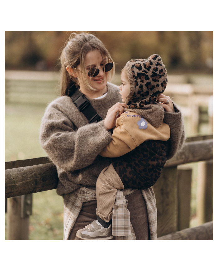 WILDRIDE - Porte bébé hanche - LEO MARRON