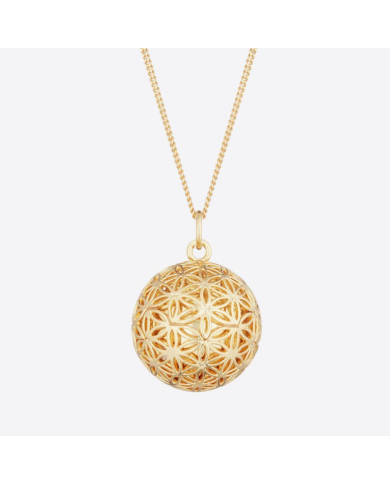 ILADO - Bola de grossesse - Fleur de vie - sur chaîne