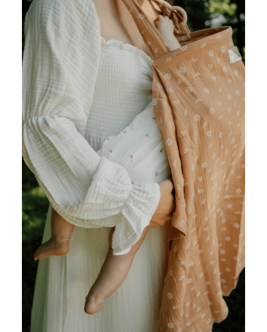 copy of TISU - cape d'allaitement - gris clair/pois gold