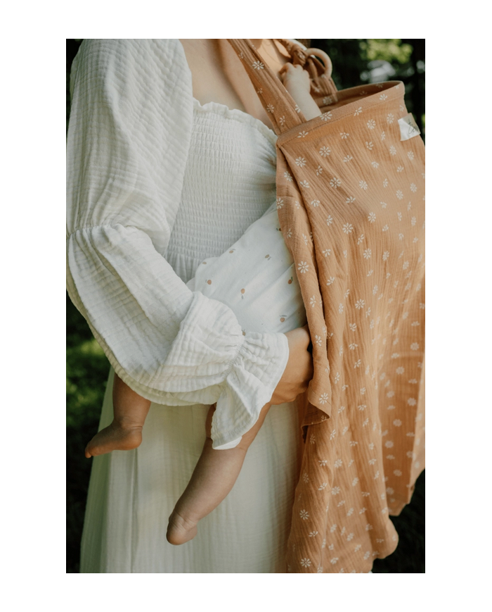 copy of TISU - cape d'allaitement - gris clair/pois gold