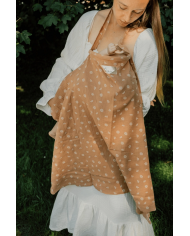 copy of TISU - cape d'allaitement - gris clair/pois gold