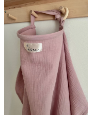 copy of TISU - cape d'allaitement - gris clair/pois gold