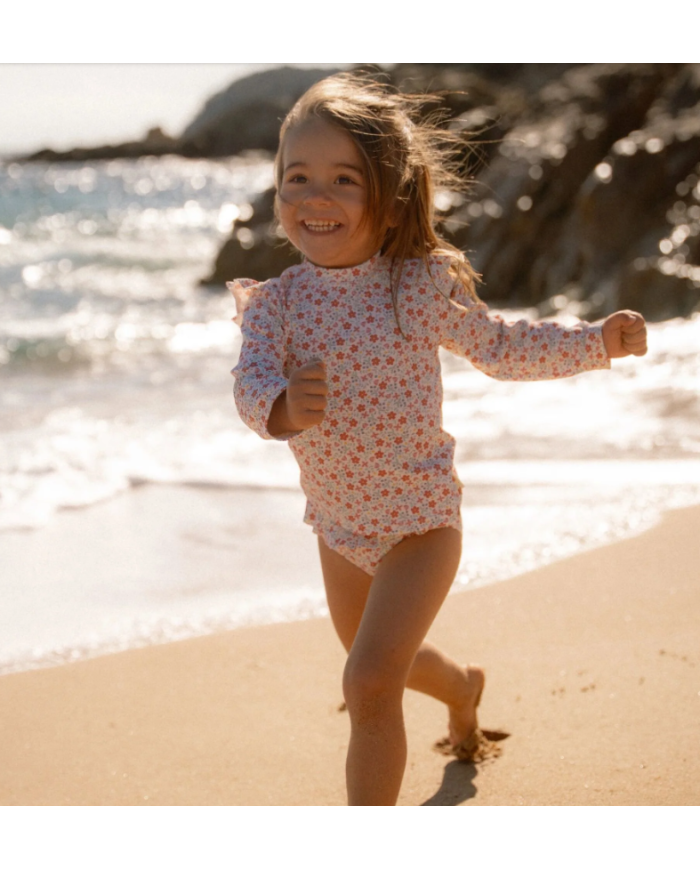 LITTLE DUTCH - T-shirt à manches longues anti-UV - Fleurs ensoleillées