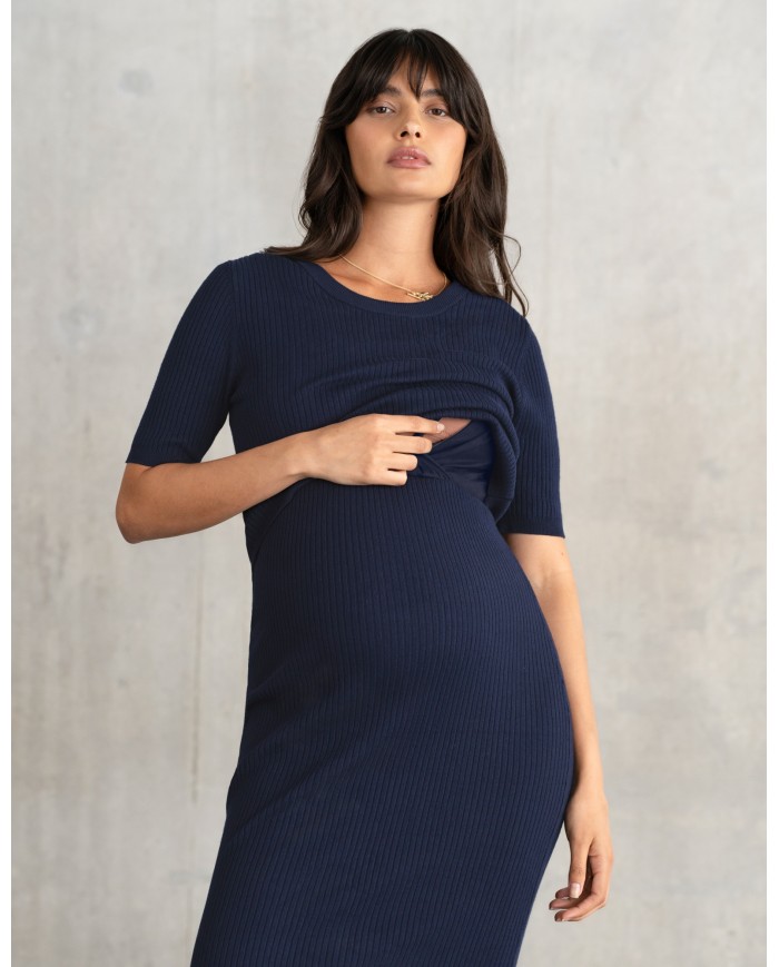 copy of Seraphine - Robe de grossesse et allaitement 2 en 1 MITSY - grise