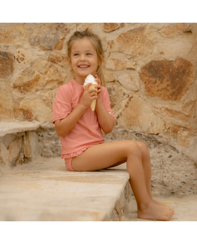 LITTLE DUTCH - Maillot de bain couche de bain - Fleurs ensoleillées rouges