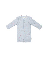 LITTLE DUTCH - Maillot de bain couche de bain - Fleurs ensoleillées rouges