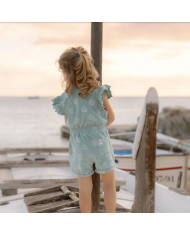 LITTLE DUTCH - Combinaison en éponge - Trésors océaniques - Bleu Surf