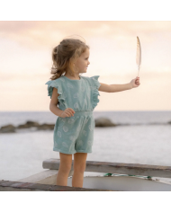 LITTLE DUTCH - Combinaison en éponge - Trésors océaniques - Bleu Surf