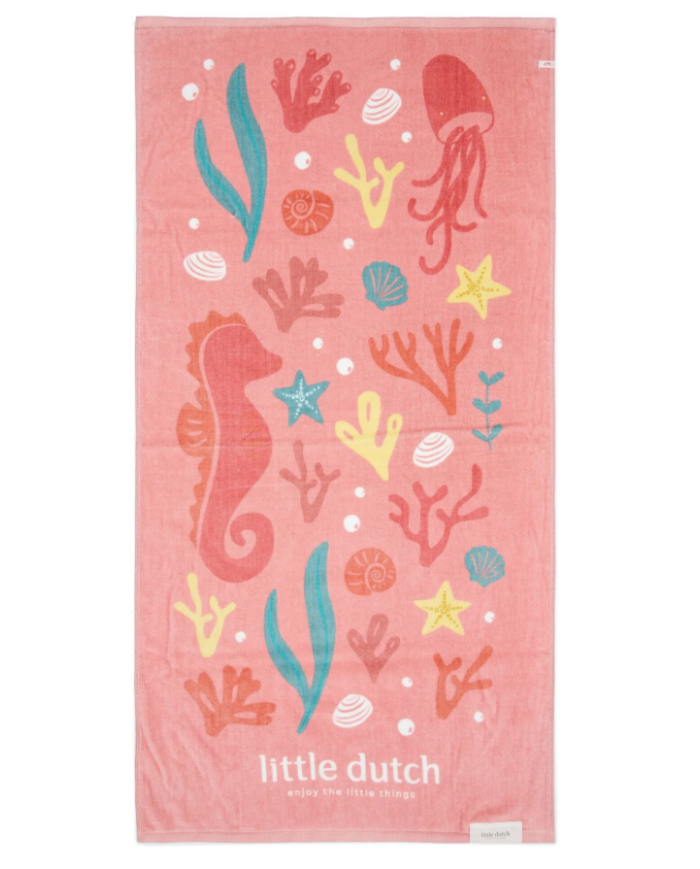 LITTLE DUTCH - Linge de plage - Trésors océaniques roses LITTLE DUTCH - Linge de plage - Trésors océaniques roses