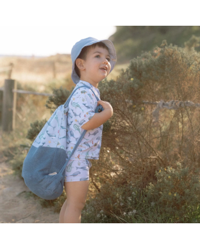 LITTLE DUTCH - Maillot de bain bébé et enfant - Trésors océaniques - Baleines