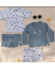 LITTLE DUTCH - Maillot de bain bébé et enfant - Trésors océaniques - Baleines