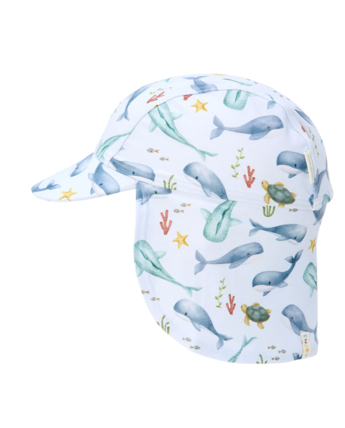 LITTLE DUTCH - Chapeau de bain - Océan Baleines