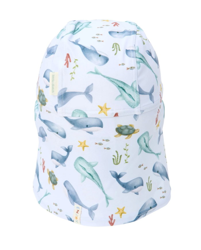 LITTLE DUTCH - Chapeau de bain - Océan Baleines