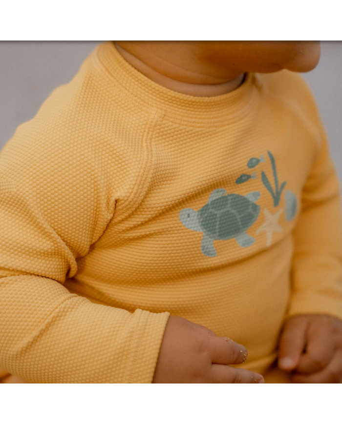 LITTLE DUTCH - T-shirt à manches longues anti-UV - Seashells Jaune LITTLE DUTCH - T-shirt à manches longues anti-UV - Seashells Jaune