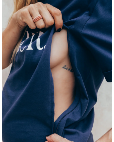 23 MAI PARIS - T-shirt d'allaitement - Amour marine