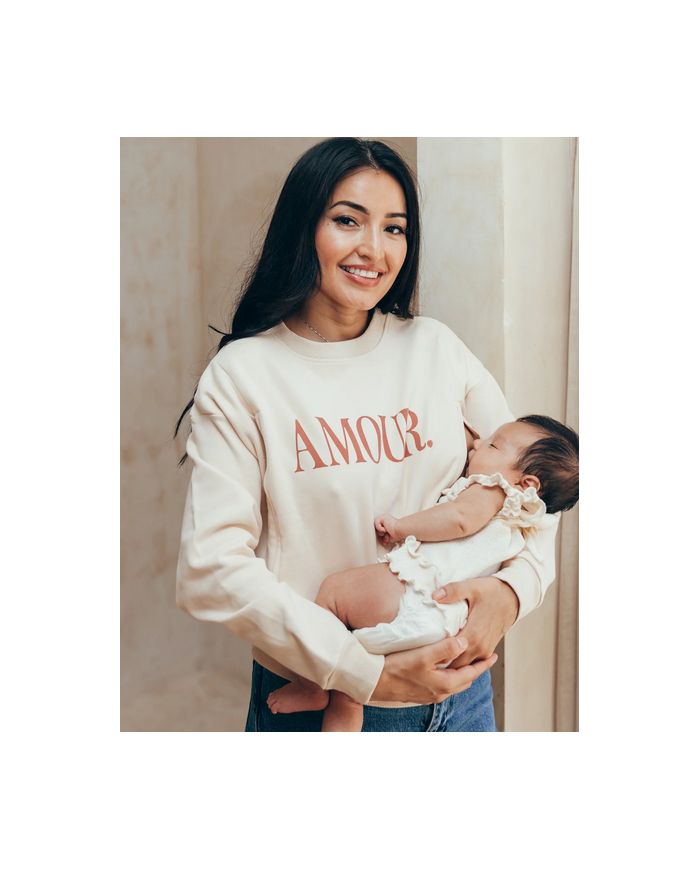 23 MAI PARIS - Sweat d'allaitement - Amour 23 MAI PARIS - Sweat d'allaitement - Amour