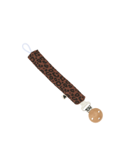 ATELIER WAGRAM - Attache tétine gaze - LEOPARD CREME