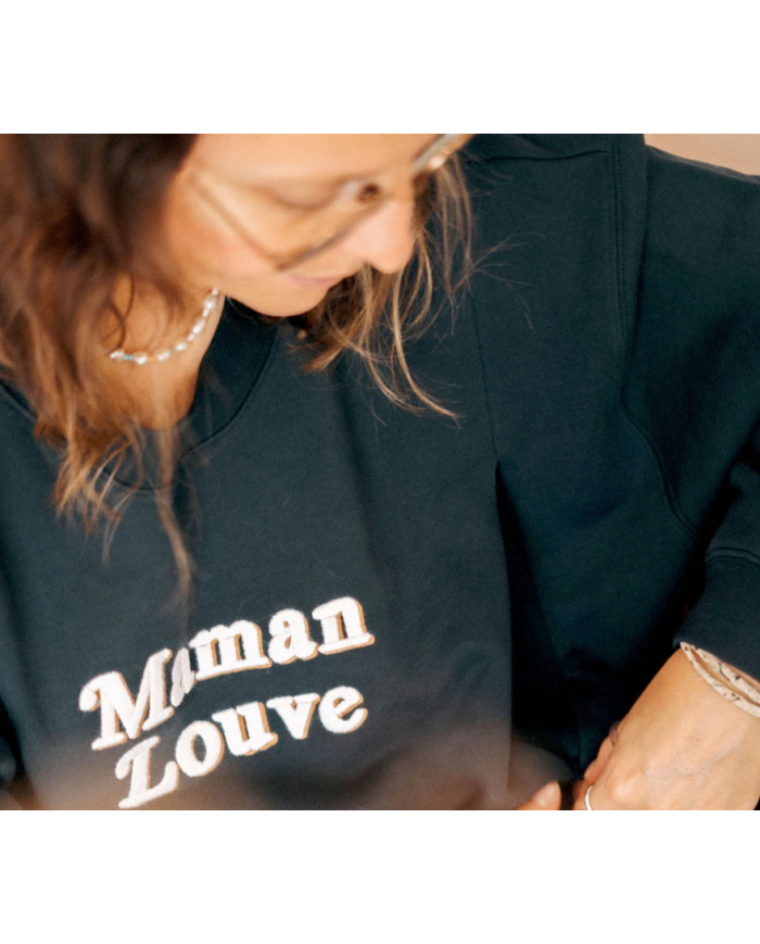 EMOI EMOI - Sweat d'allaitement - Maman Louve EMOI EMOI - Sweat d'allaitement - Maman Louve