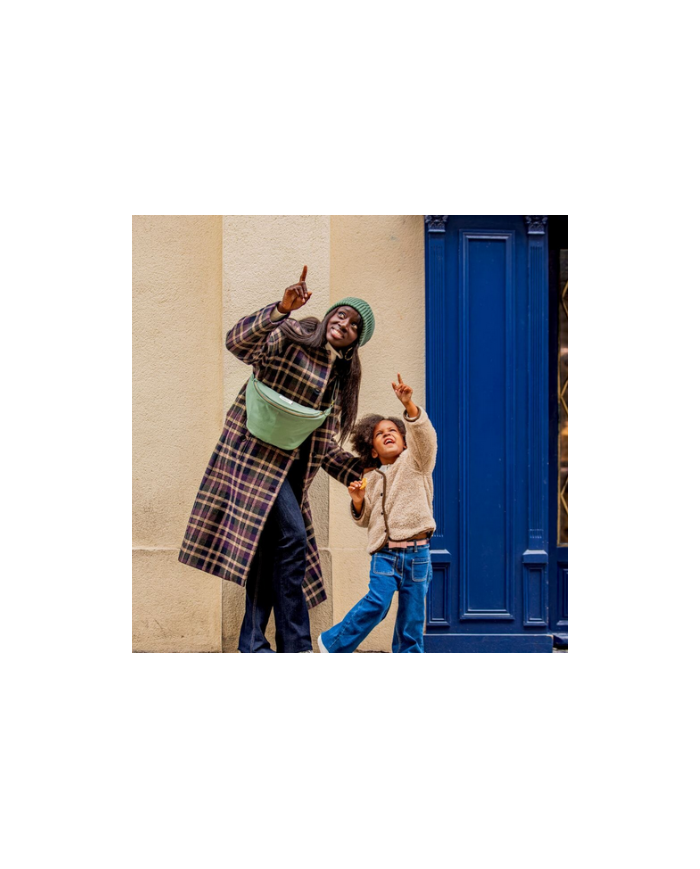 MELLIPOU - Sac banane à langer mixte Dua - Verte MELLIPOU - Sac banane à langer mixte Dua - Verte