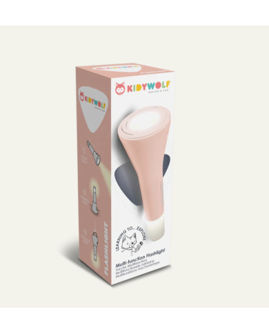 KIDYWOLF - Lampe de poche 3en1 - Rose KIDYWOLF - Lampe de poche 3en1 - Rose