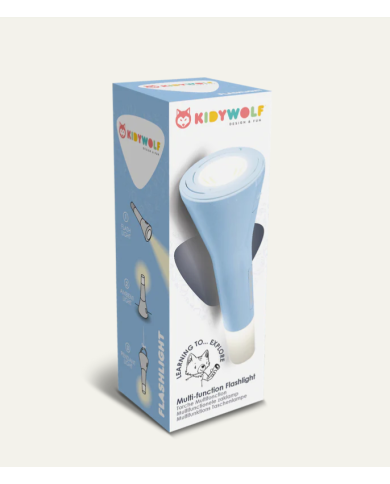 KIDYWOLF - Lampe de poche 3en1 - Bleu KIDYWOLF - Lampe de poche 3en1 - Bleu