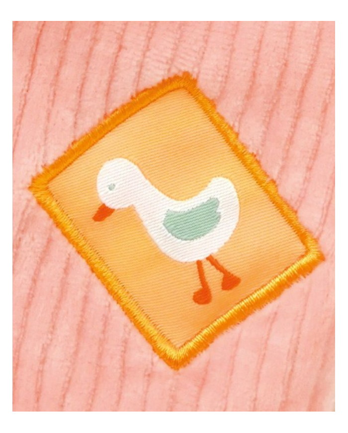 DOUDOU ET COMPAGNIE - Peluche lapin rose avec doudou - LAPIN CIBOULETTE