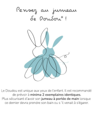 DOUDOU ET COMPAGNIE - Doudou plat rose - LAPIN CIBOULETTE