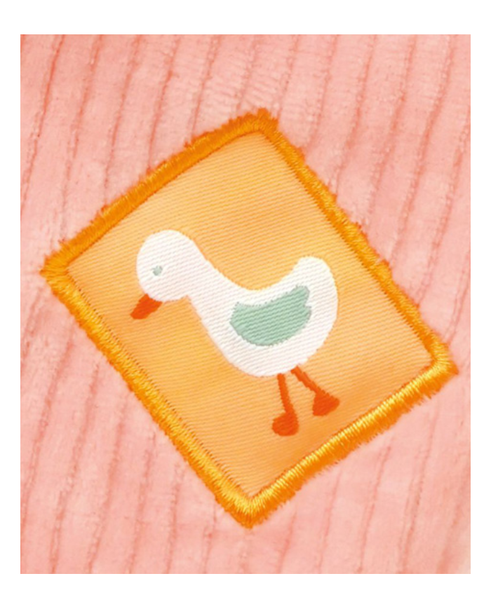 DOUDOU ET COMPAGNIE - Doudou plat rose - LAPIN CIBOULETTE