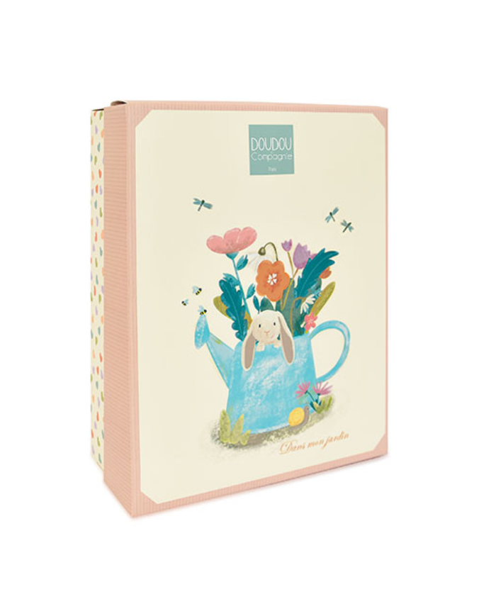 DOUDOU ET COMPAGNIE - Doudou plat rose - LAPIN CIBOULETTE