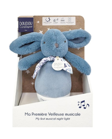 DOUDOU ET COMPAGNIE - Première veilleuse musicale - Bleu