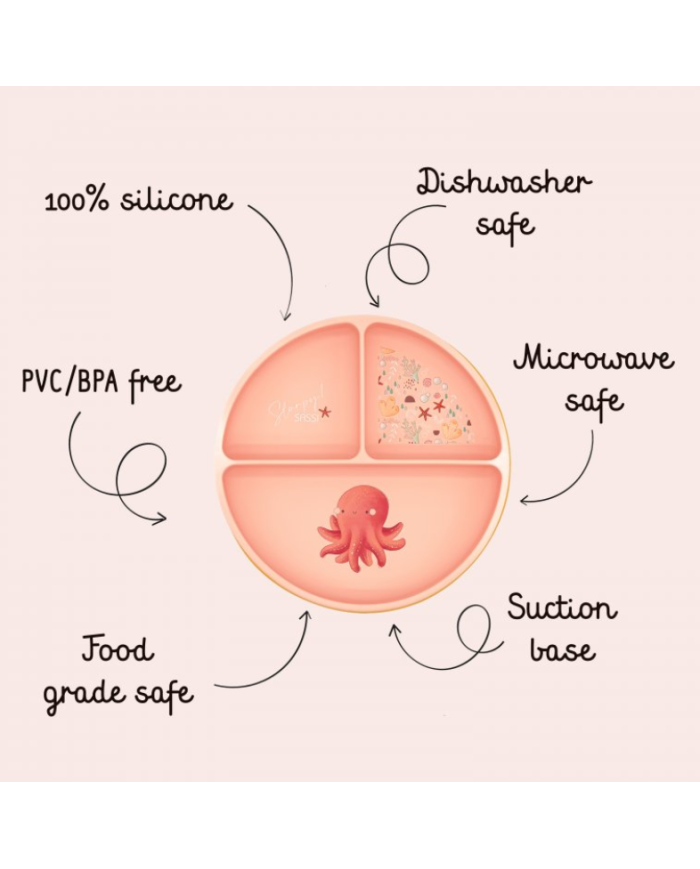 SASSI - Assiette à compartiments et ventouse