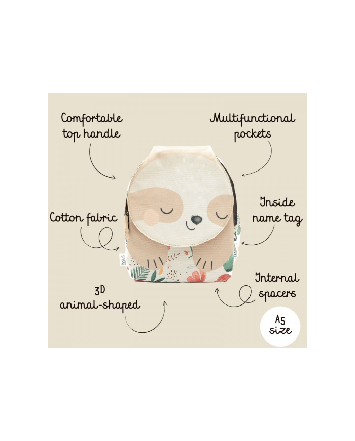 SASSI - Mini sac à dos - Gnawy le paresseux