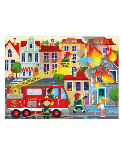 SASSI - Coffret puzzle pompiers