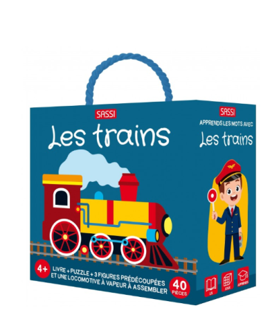 SASSI - Coffret puzzle trains
