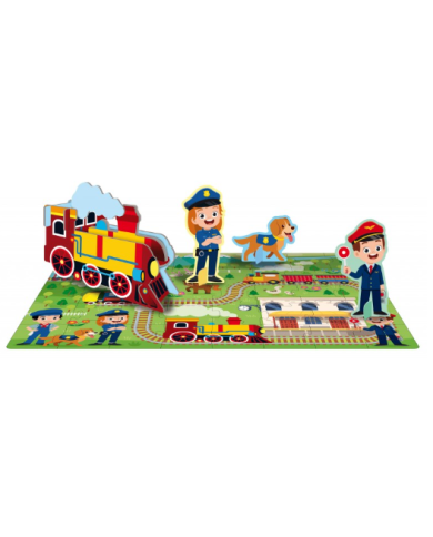 SASSI - Coffret puzzle trains