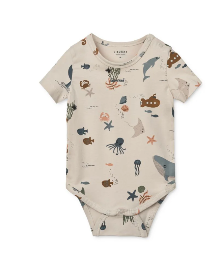 LIEWOOD - Body manches courtes - Sea creature