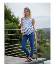 BALLOON- BLEU KLEIN-pantalon slim