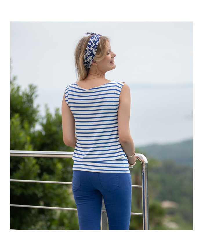 BLEU KLEIN-pantalon slim