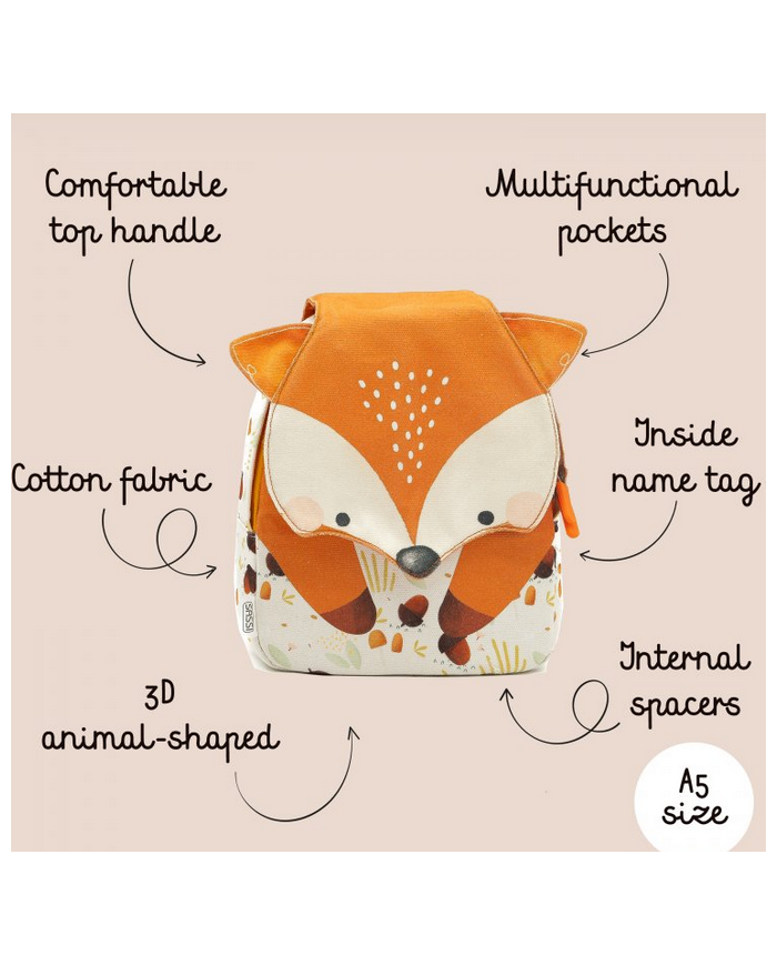 SASSI - Mini sac à dos - Crunchy le renard SASSI - Mini sac à dos - Crunchy le renard