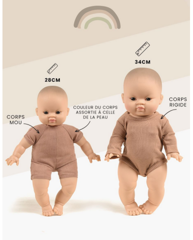 MINIKANE - ONDINE - Poupée non sexuée - noire