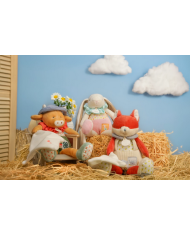 DOUDOU ET COMPAGNIE - Peluche vache avec doudou - VACHE ANETH DOUDOU ET COMPAGNIE - Peluche vache avec doudou - VACHE ANETH